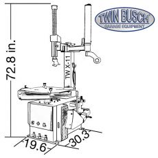 Twin Busch  SEMI AUTOM. tire changer