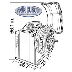 Twin Busch  Automatic wheel balancer