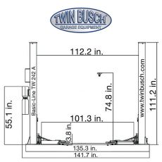 Twin Busch ® BASIC-Line Lift 9200 lbs.
