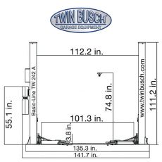 Twin Busch  BASIC-Line Lift 9200 lbs.