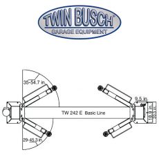 Twin Busch ® BASIC-Line Lift 9200 lbs. - Automatic-Unlock.