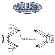Twin Busch  BASIC-Line Lift 9200 lbs. - Automatic-Unlock.