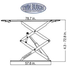 Twin Busch ® Double Scissors Lift - 6600 lbs.