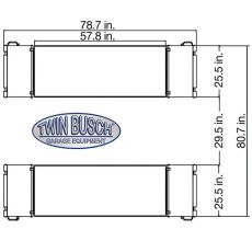 Twin Busch  Double Scissors Lift - 6600 lbs.