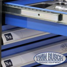Filled tool trolley with 7 drawers