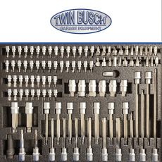 Filled tool trolley with 7 drawers