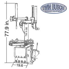 Twin Busch ® Desmontadora de ruedas - semi-autom.