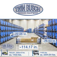 Twin Busch  Clear floor Pro-Line 9200 lbs.