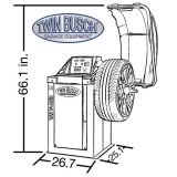 Twin Busch  Wheel Balancer Semi autom.
