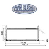 Twin Busch  4 post lift - 9920 lbs.